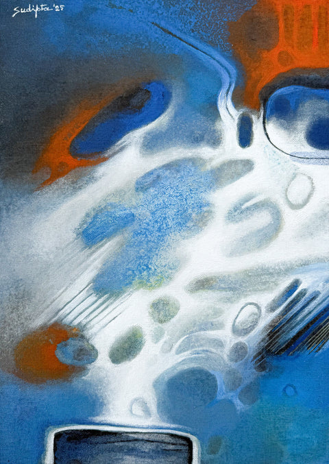 Red blue and white - Sudipta Studio