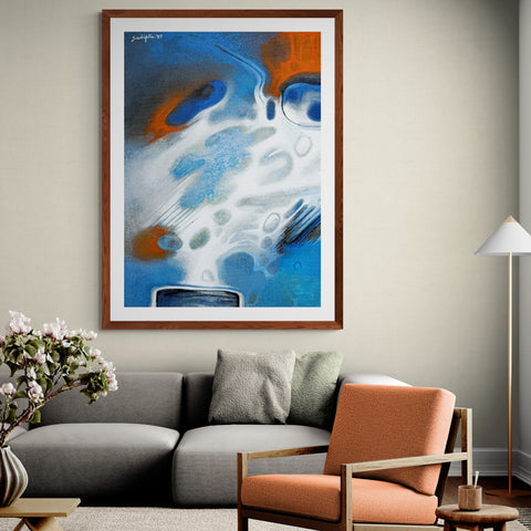 Red blue and white - Sudipta Studio