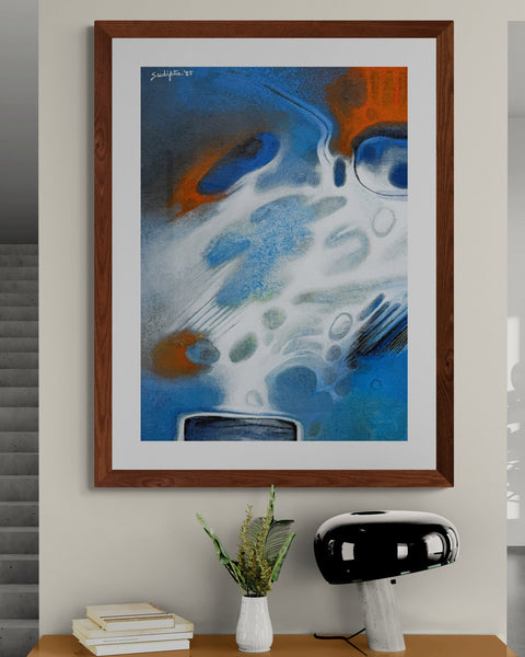 Red blue and white - Sudipta Studio