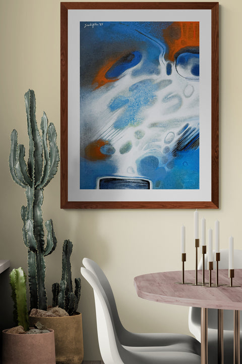 Red blue and white - Sudipta Studio