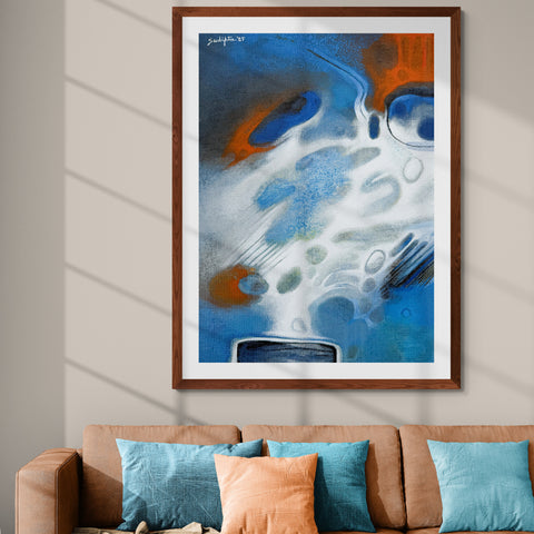 Red blue and white - Sudipta Studio