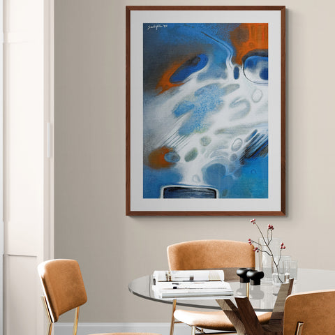 Red blue and white - Sudipta Studio