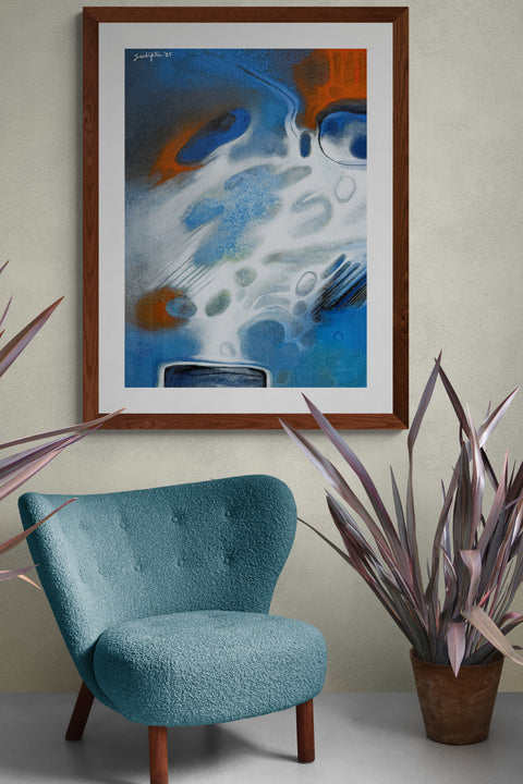 Red blue and white - Sudipta Studio